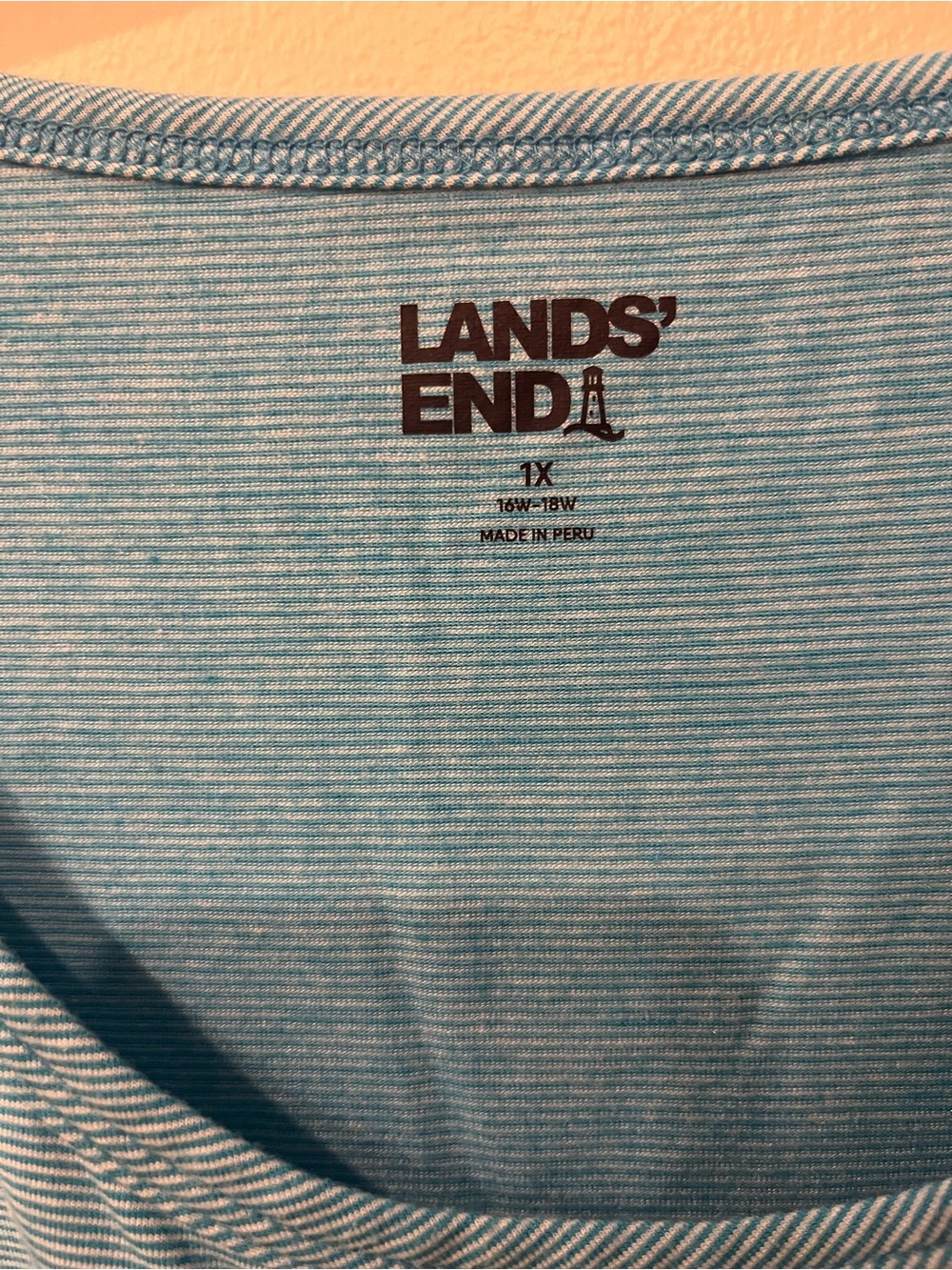 NWOT Lot of 3 Lands' End Side-Ruch Short Elbow Sleeve Tees Size 1X - Picture 4 of 14